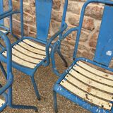 Suite of 4 Tolix chairs