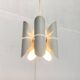 Minimalist German suspension from the mid-century space age, 1960s.