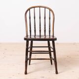 Set of 4 Countryside Style Dining Chairs, Spindle Back, Early 20th Century