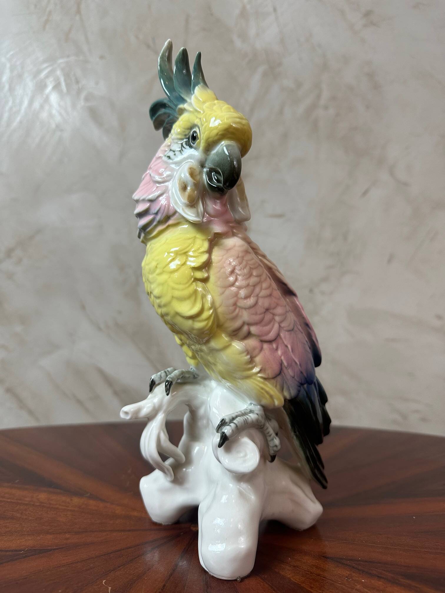 Saxony porcelain parrot