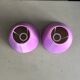 Pair of lilac satin lampshades