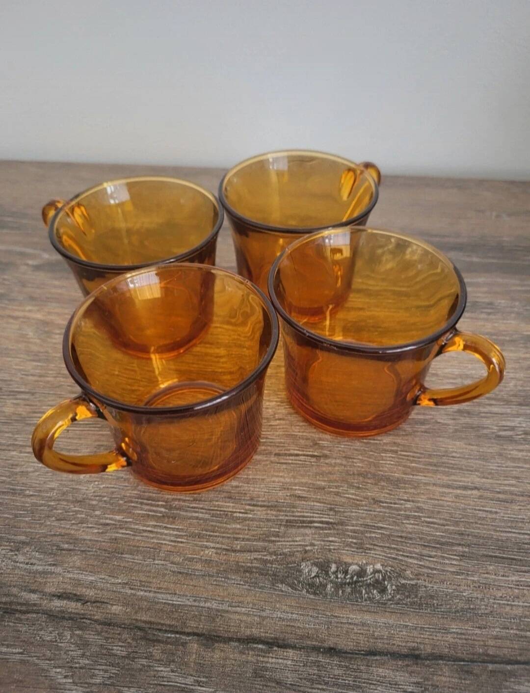 Duralex - lot de 4 tasses à café verre orange