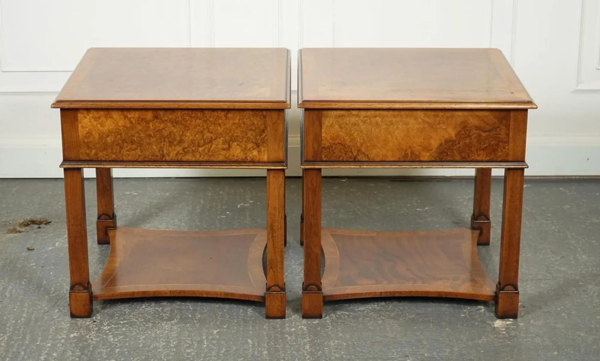 Nightstands in Walnut by Brights of Nettlebed