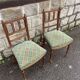 2 Napoleon III chairs upholstered in tapestry