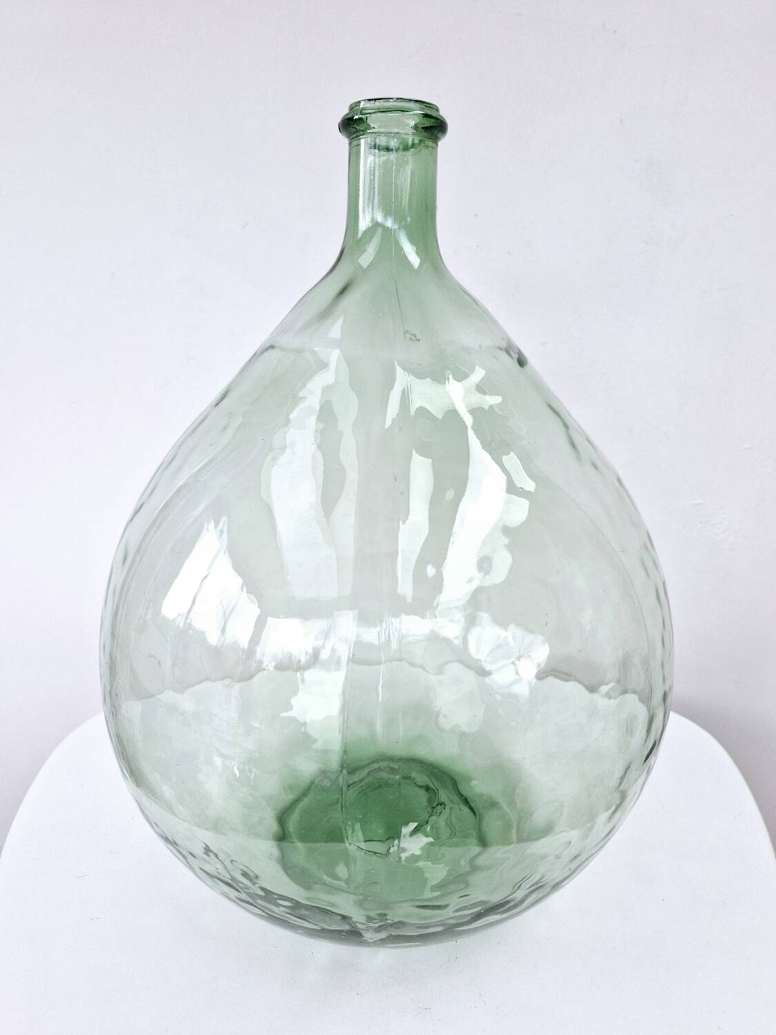 Old Carboy Bottle Dame Jeanne Light Green 20 Liters