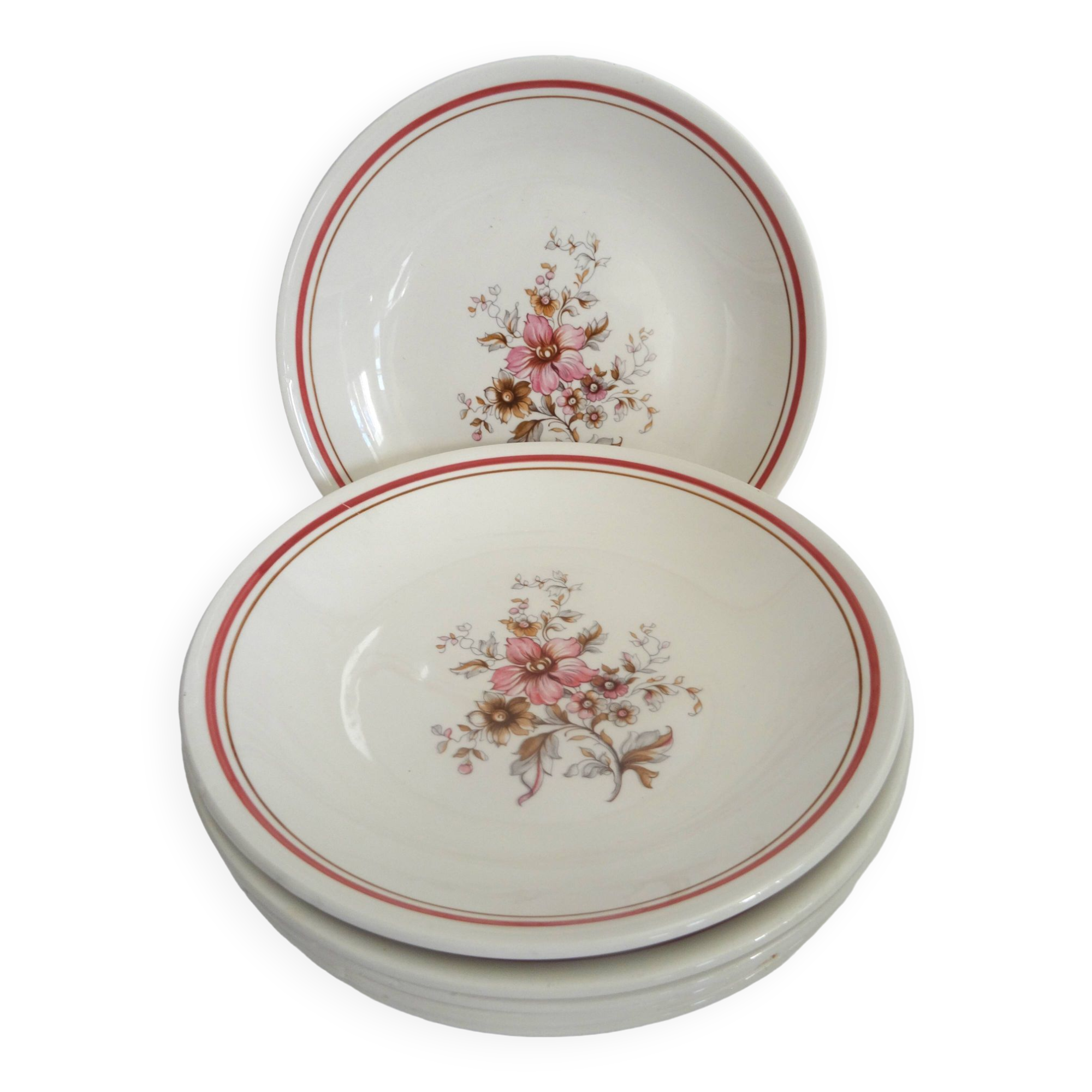 6 deep plates Moulin des Loups