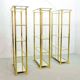 Ramiro Tarazona 24 Carat Goldplated Display Cabinet w. Glass Shelves 1980s