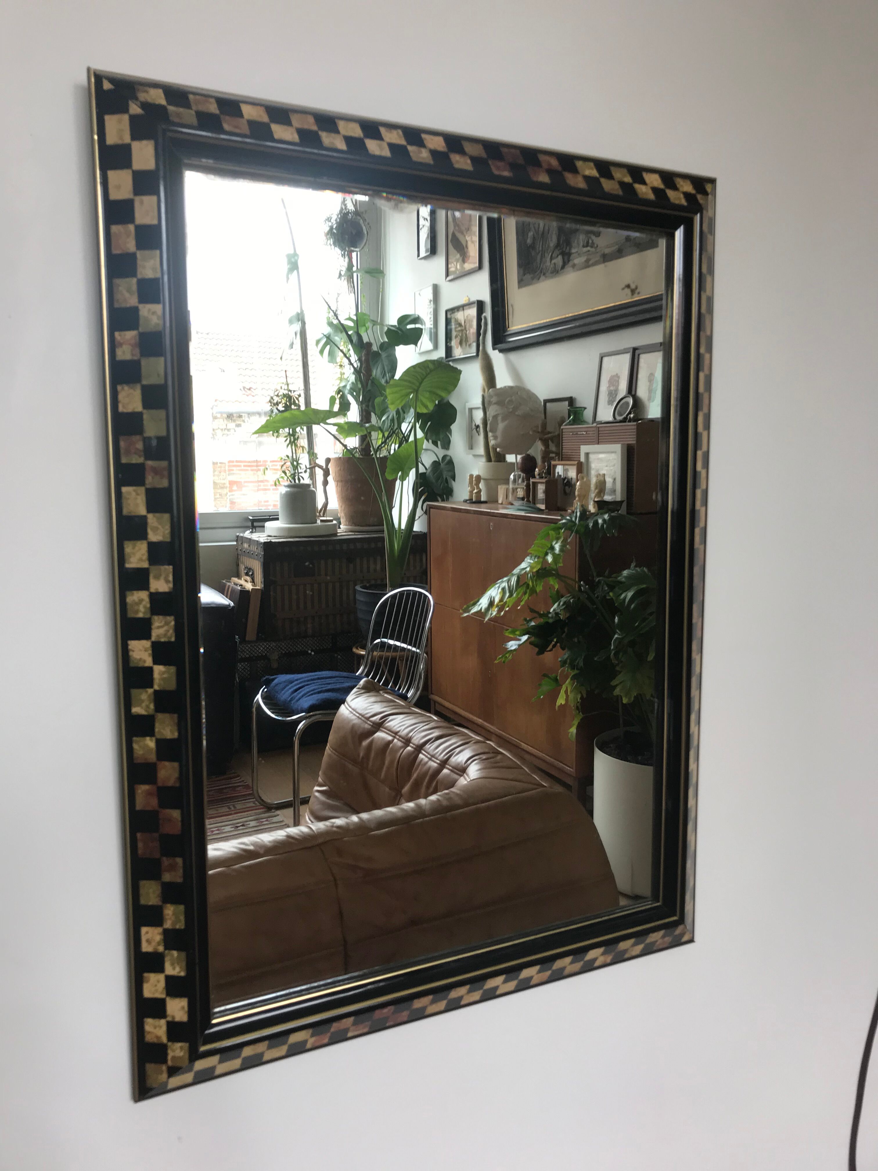 Mirror checkerboard 70 x 52 cm