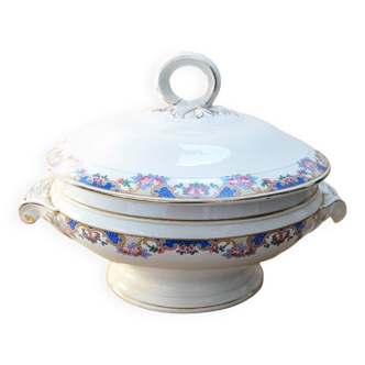 Small iron earth tureen Digoin Sarreguemines 4534