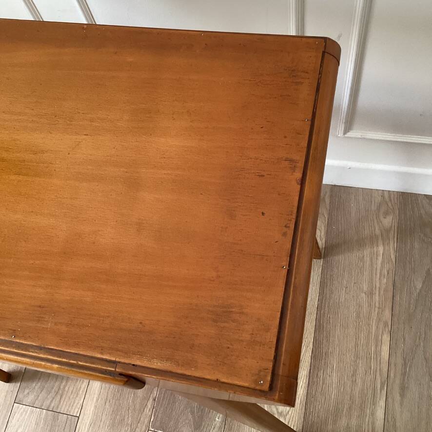 Vintage console with compass feet