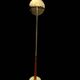 vintage lamp post in teak and brass