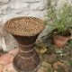 Tabouret diabolo en cannage vintage