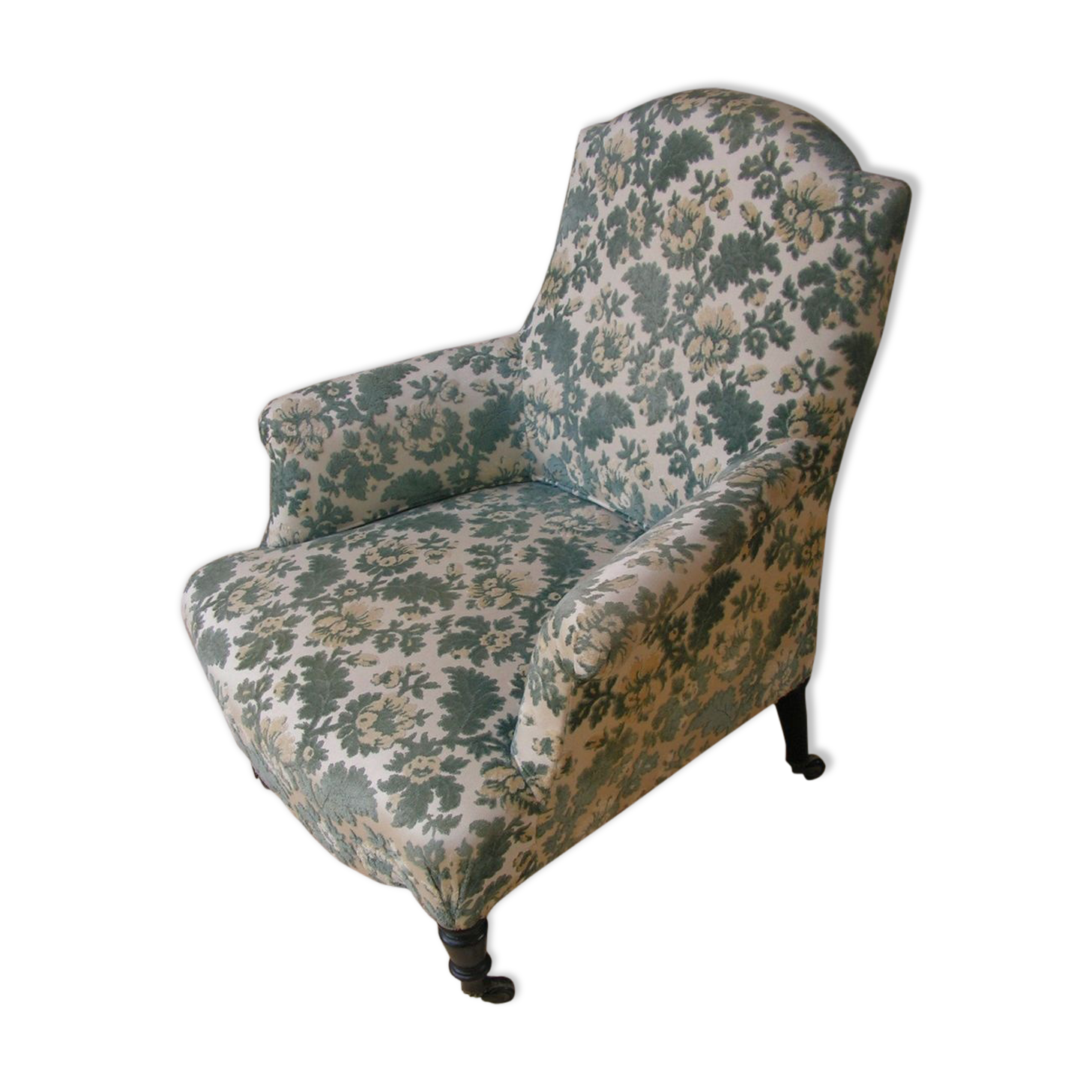 19th century armchair with foliage