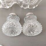 Salt and pepper shaker vintage glass