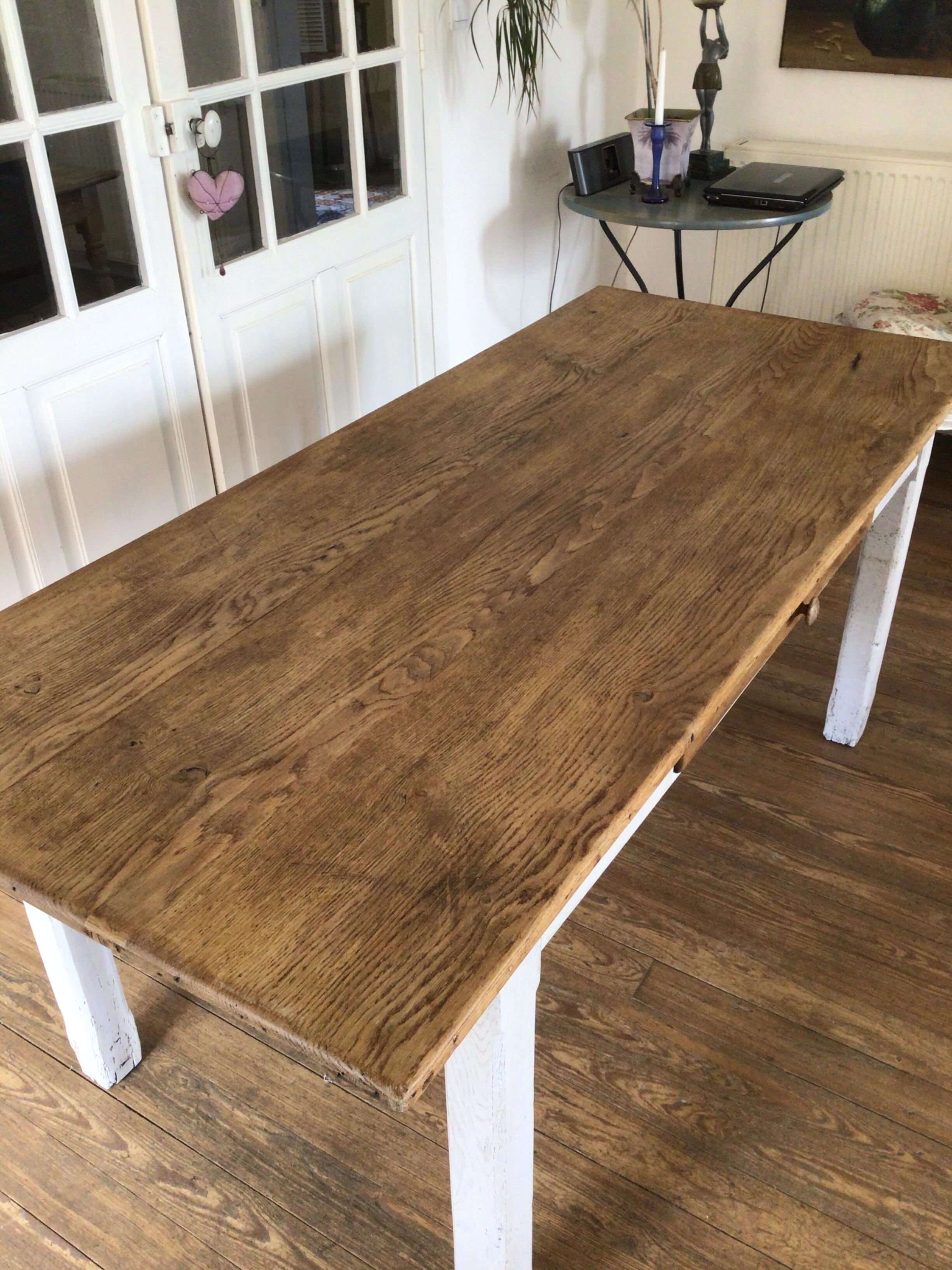 Table de ferme en chêne 1m80