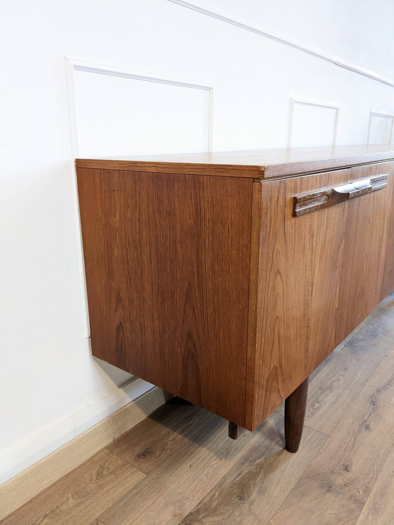 Vintage Scandinavian teak row