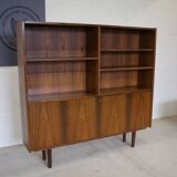 Rosewood Standing Bookcase/Bar Cabinet From Viby Møbelfabrik