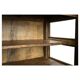 Glazed sideboard in patinated solid wood