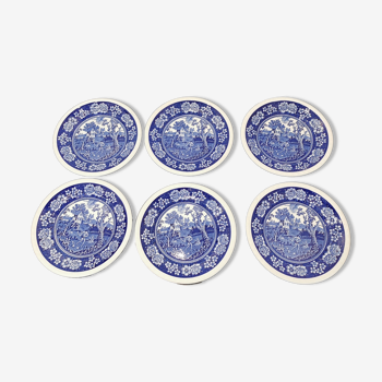 Set of 6 talking plates Villeroy&Boch Rusticana Bleues