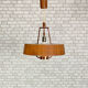 Vintage teak pendant lamp 1970