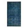 Tapis vintage bleu marine surteint 115x199cm