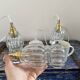 Set of three glass pendant lights of Scandinavian origin