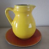 Jars ceramic pitcher and plate set