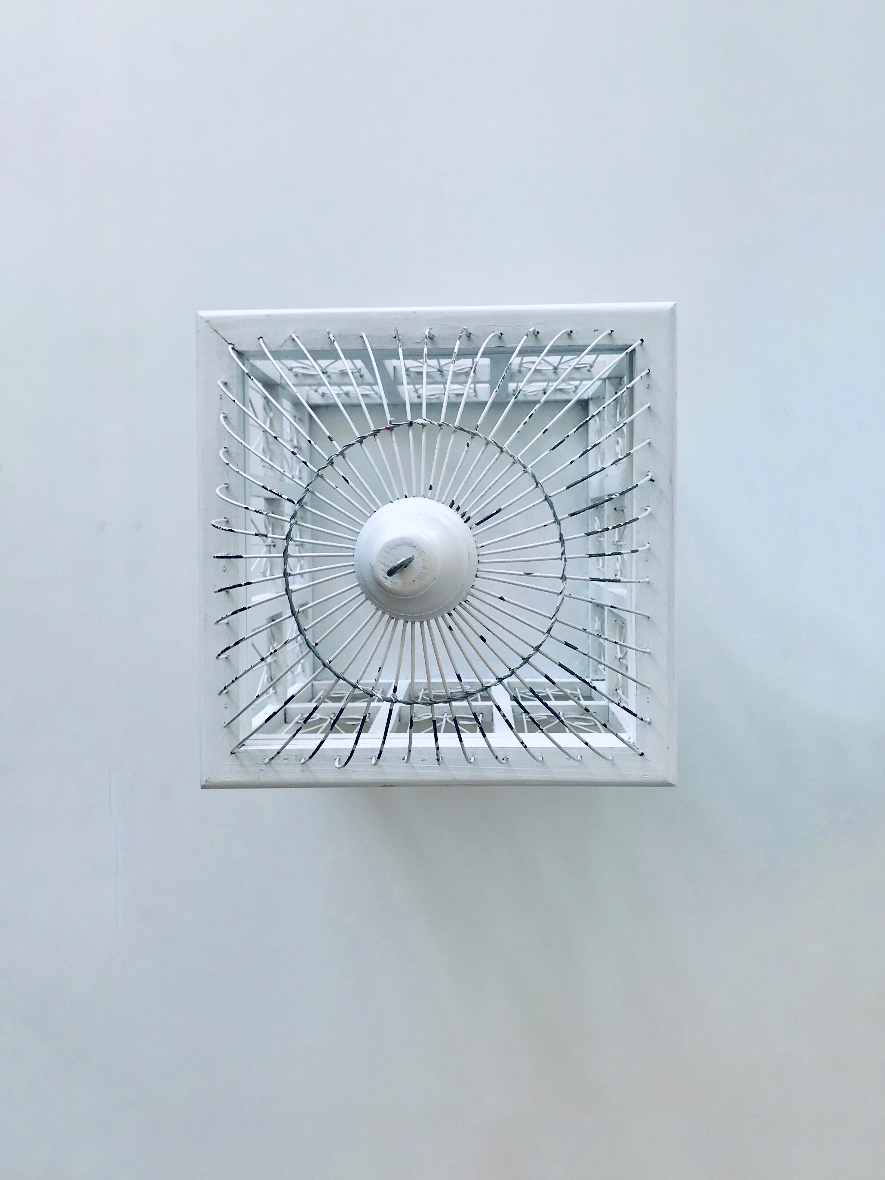 Cage à oiseaux blanche