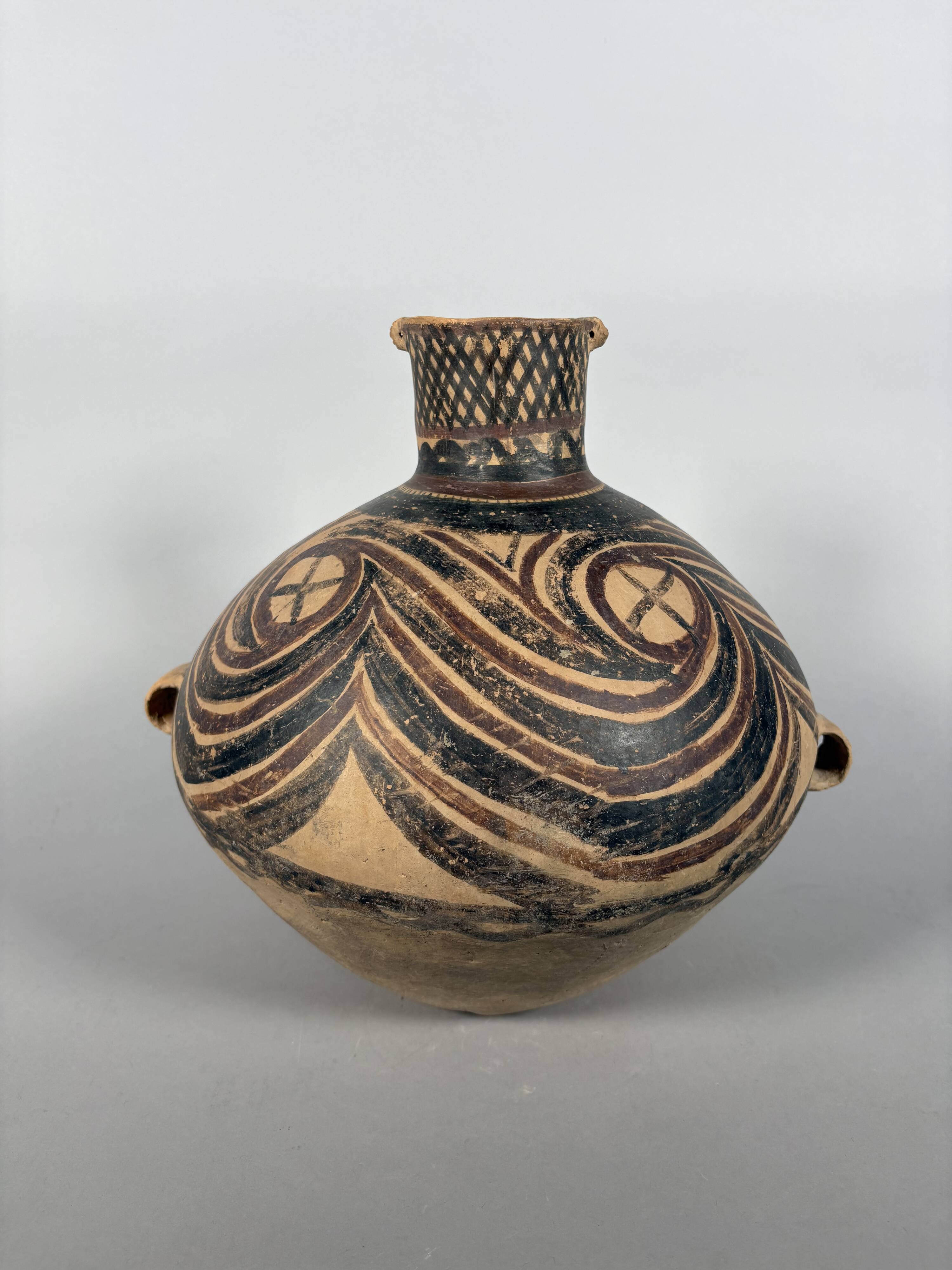 Painted terracotta vase, Neolithic period, Yangshao 4500-3000 BC