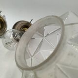 Paire de suspensions art déco en verre