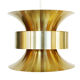 Pendant light in golden brushed aluminum by lyskaer belysning. denmark 1970s