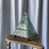 Brutalist glass lamp from the 1970s.