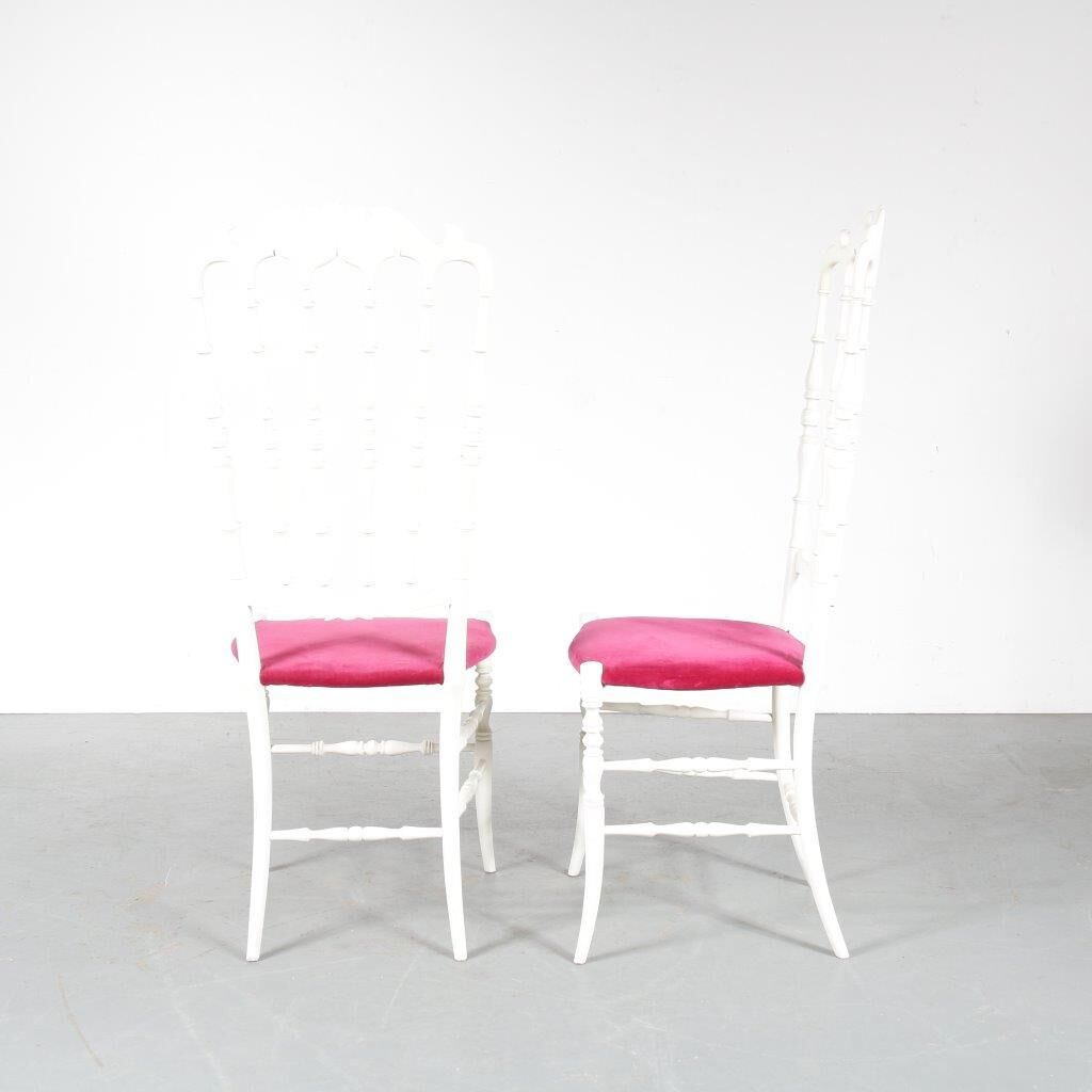 Pair of Chiavari chairs, manufactured in Italy 1960