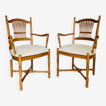 Pair of Graziella armchairs