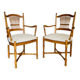 Pair of Graziella armchairs