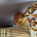 Glass and brass hanging