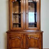 Vintage Rustic Bookcase In Solid Wood 20th Century