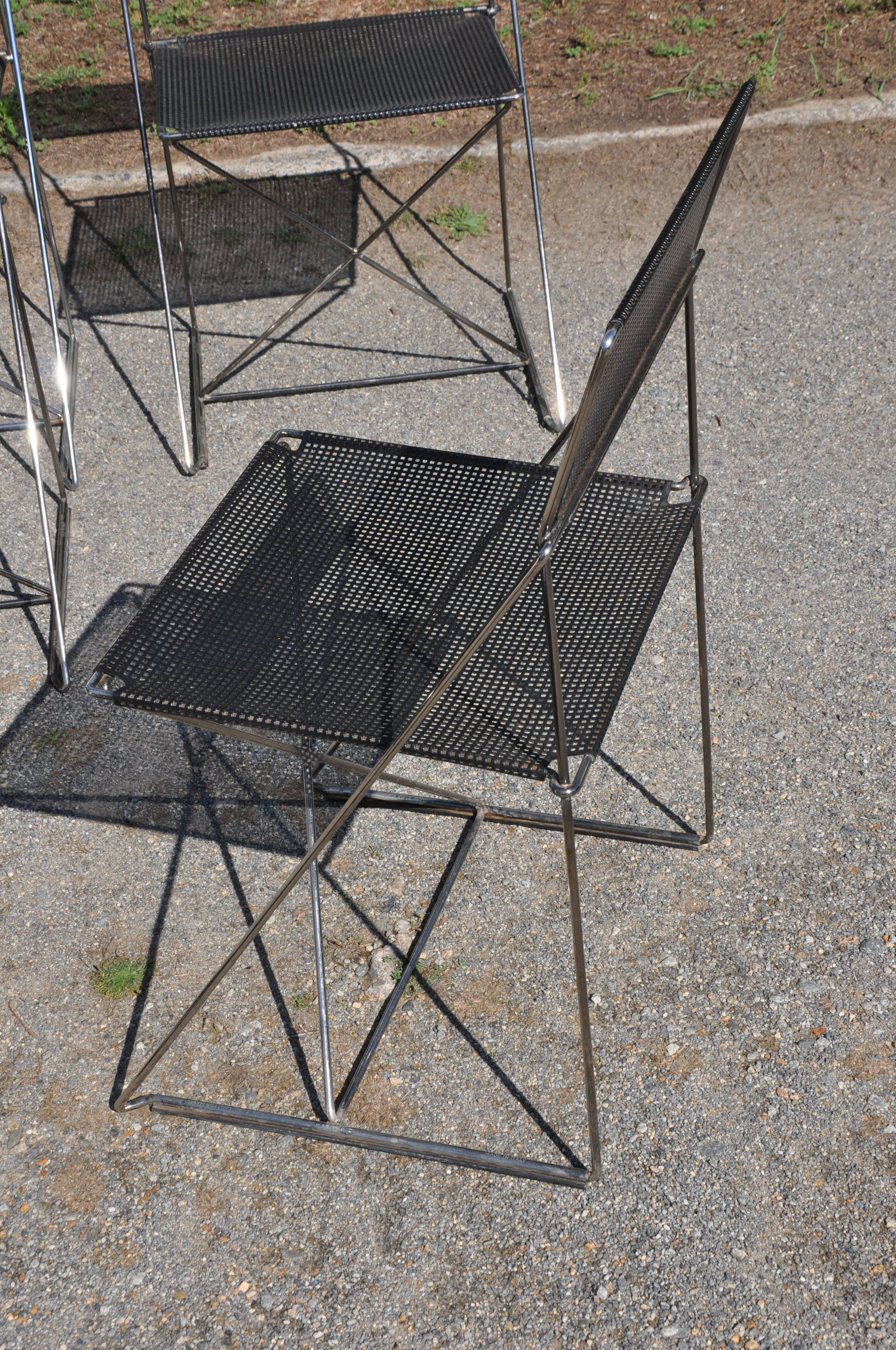 Nuova x line omli chairs by Niels Jørgen Haugesen