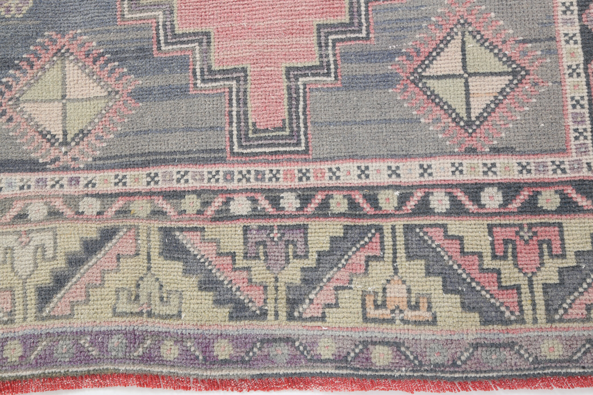 Dusty Pink Wool Turkish Rug
