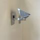 Pair of vintage adjustable wall lights, chrome-plated metal, France, 1970