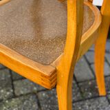 Bentwood and Pine Slat Arm Chair