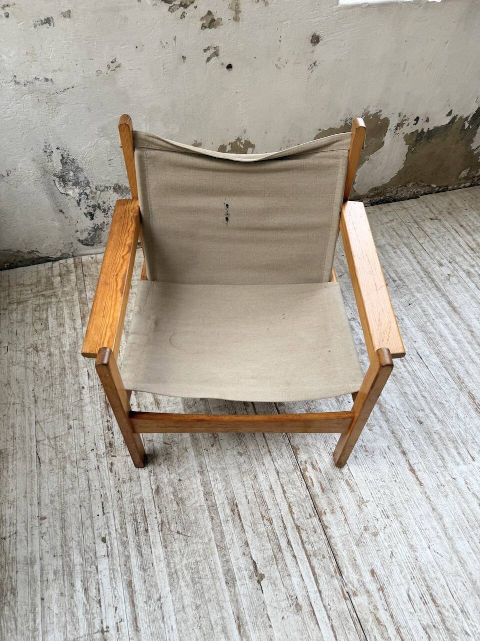 Safari chair in pine by Rold Rastad and Adolf Relling, 1960.
