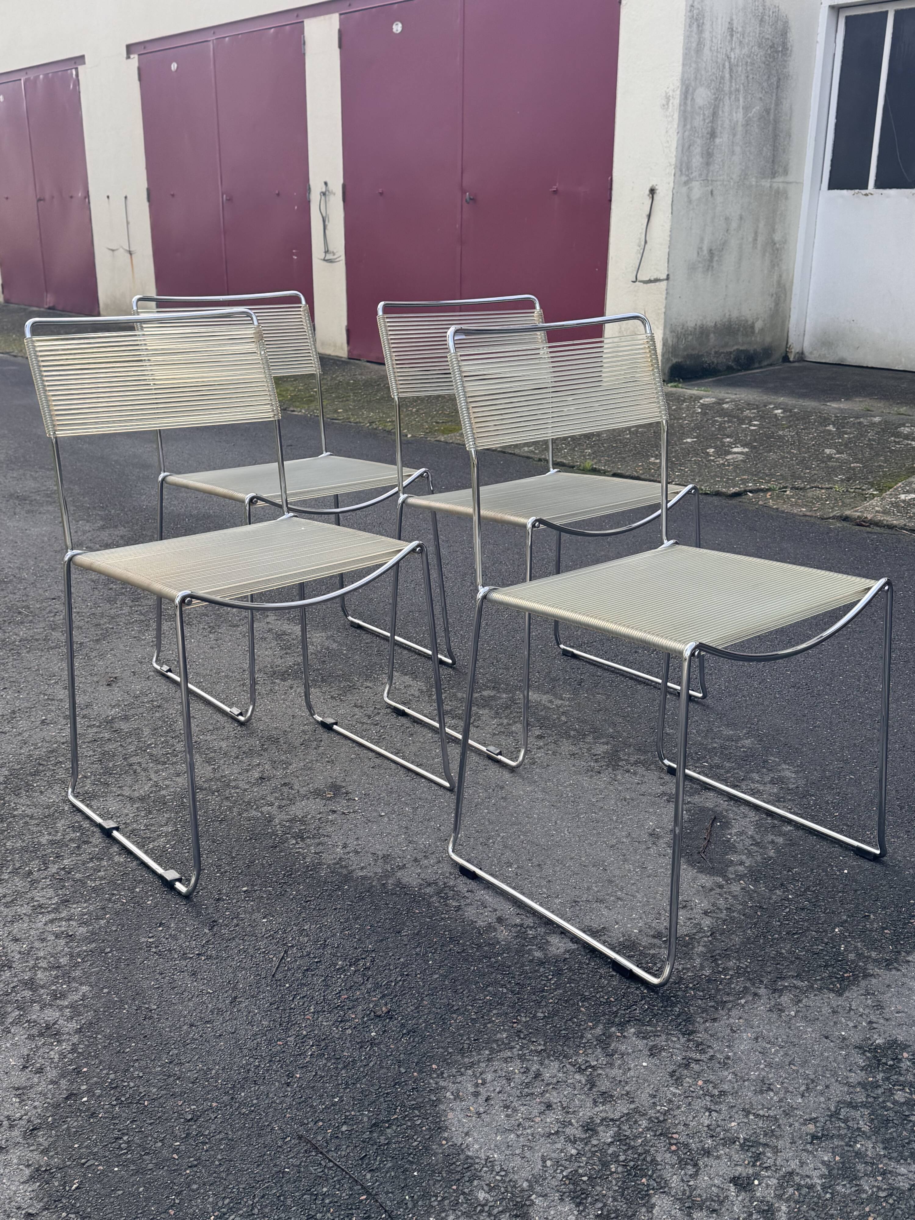 Set of 4 Spaghetti chairs - Giandomenico BELOTTI