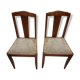 Paire de chaises art déco