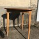 Table bistrot tripode en bois vintage