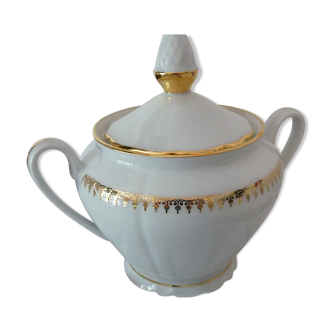 small sugar bowl made of sologne porcelain