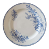 Plat rond ancien Ste céramique Maestricht modèle chardon