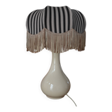 Antique ceramic lamp, L&C creation, lampshade refurbished