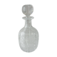 Old carved crystal decanter, star décor