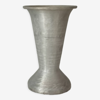 Antique vase in solid aluminum